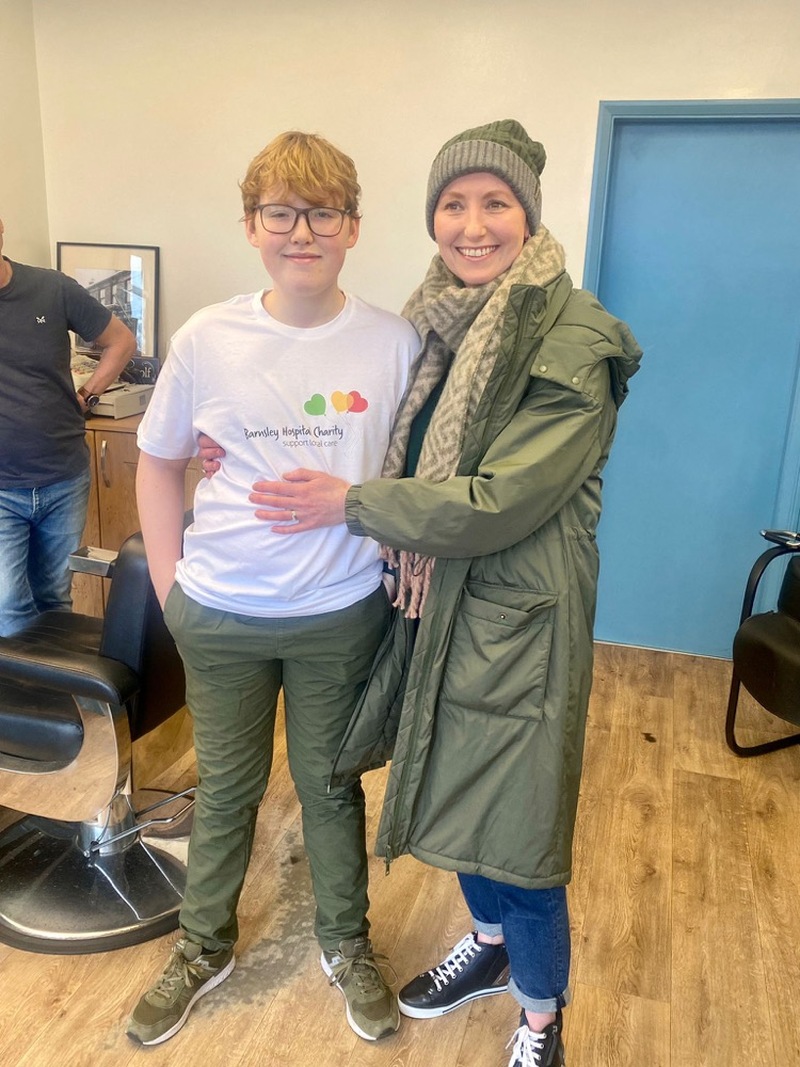 Other image for Freddie braves the shave to support mum